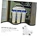 jojofuny 4pcs Stock Tank Drain Plug 1/4 Inch Quick Connect under Sink Water Filter Clamp