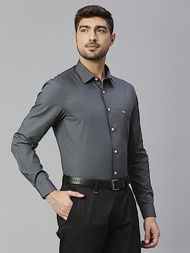 Image of Thomas Scott Men's Cotton Slim Fit 100% Formal Shirt with Spread Collar and Full Sleeves
