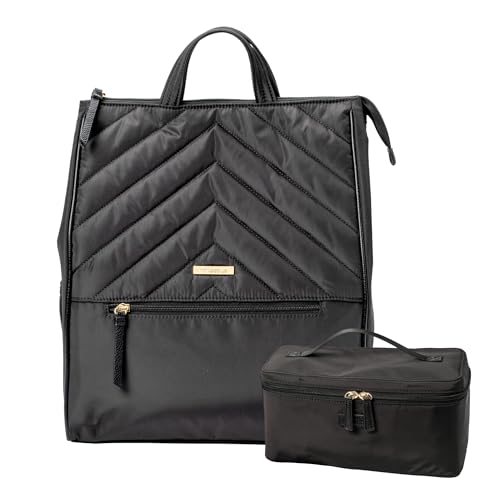 Amber 14.5" Laptop Backpack with Insulated Lunch Bag, Shoe Bag - Perfect for Work, Travel, Everyday Use (Black)2