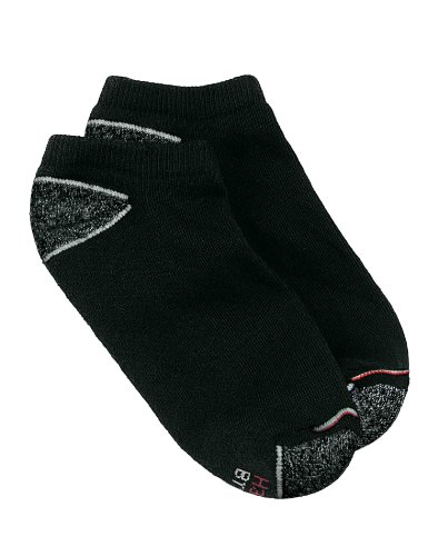 Hanes Men’s Casual No-Show Socks 3-Pack, 10-13-Black/Combo