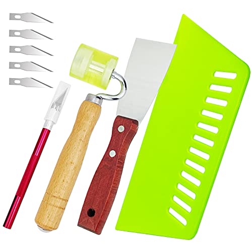 Cartints Wallpaper Install Kit, Wallpaper Smoothing Tool Kit, With Craft Knife, Large Plastic Squeegee, Seam Roller, Wallpaper Remover #TOP7