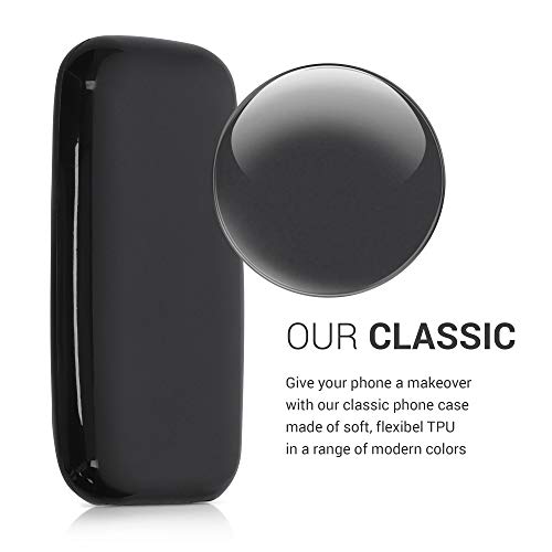 kwmobile Case Compatible with Nokia 105 (2019) Case - Soft Slim Protective TPU Silicone Cover - Black by kwmobile - Image 3