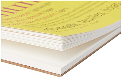 Strathmore 300 Series Printmaking Paper Pad, Glue Bound, 8X10 Inches, 40 Sheets (120G) - Artist Paper For Adults And Students - Block Printing, Linocut, Screen Printing #TOP1