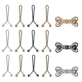 ErShiPing 15 Stück Hosen Enger Machen Clip, Hosen Taillenspanner, Verstellbare Nagelfreie Einstellbar Hosenbund Enger Machen Clips, Taillenschnallen Clipss, Jean Knopfnadeln Knöpfe