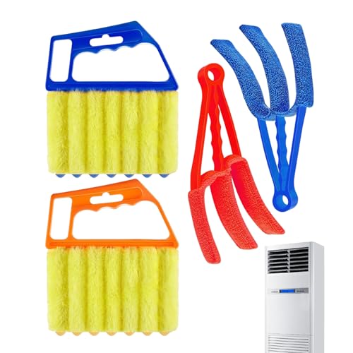 Blinds Cleaner Tool - Ventana de mango ergonómico, cepillo ciego desmontable, dispositivo de limpieza doméstica, removedor de polvo multi-late para el hogar, cocina, salón y cuidado de ventanas