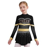 チアリーディングユニフォーム 未使用タートルネックレオタード＆スコート チアリーディングユニフォーム 未使用タートルネックレオタード