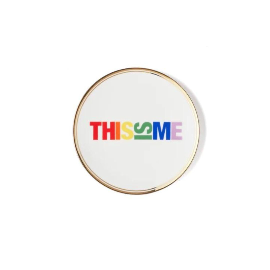 BITOSSI Home piatto porcellana 'This is me' Funky Table Ø 17 cm