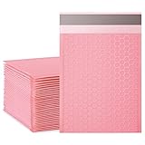packbabol Bubble Mailers, 6x9 Inch Padded Bubble Mailers Pack of 50 Bubble Envelopes Opaque Self Seal Adhesive Waterproof Bags for Shipping and Packaging (Pink, 6x9-50)