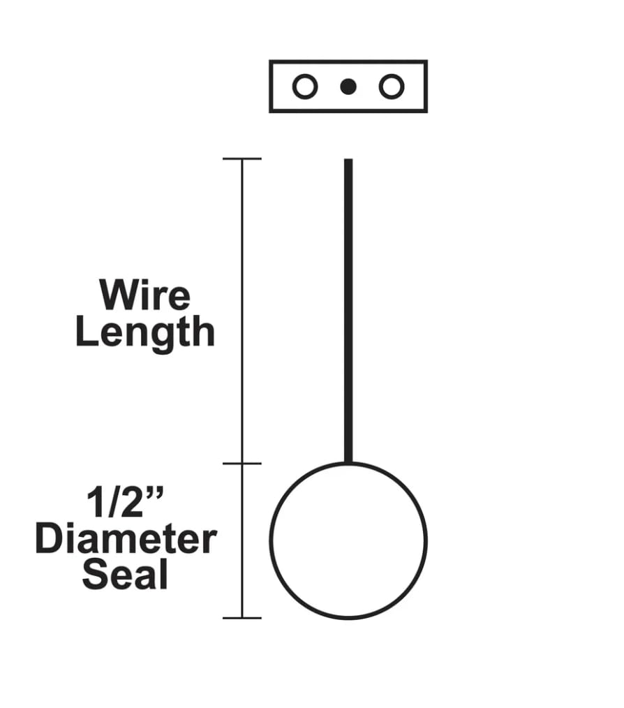 BFS - Round Lead Security Seal, 100 pcs. 3/8 inch 10mm & 12