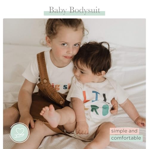 Finn + Emma Organic Cotton Graphic Baby Onesie - Gender Neutral Bodysuits for Babies 0-12 Months in Multiple Sizes and Styles2