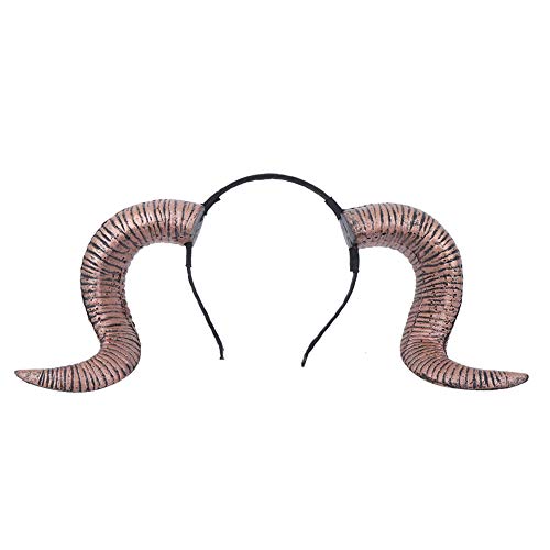 Stirnband, schönes Cosplay-Stirnband, leicht, für Karneval, Kostümparty, für Partys(Altes goldenes Schofar) Cover