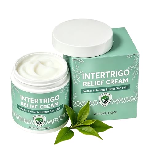 YLtremker Intertrigo Relief Cream - Anti-Chafing & Skin Fold Care Cream for Moisture & Friction Control - Fast-Drying Sweat Rash Barrier Cream for Friction-Prone Areas Under Breast & Underarms 100g