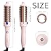K&K 1.5 Inch Ceramic Tourmaline Ionic Curling Brush Volumizer - Hot Brush Creates Root Volume & Loose Curls, Volume Curls, Hair Styling Tool