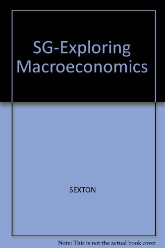 Student Workbook for Sexton's Exploring Macroec... 0324260806 Book Cover