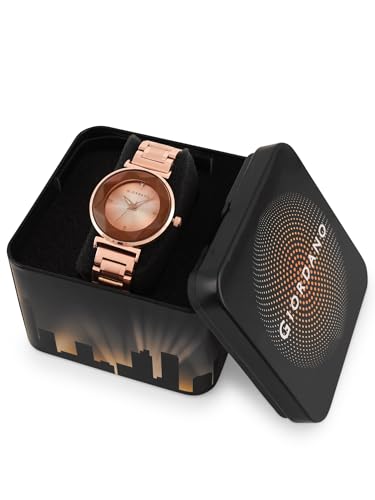 Image of Giordano Analog Stylish Watch for Women Water Resistant Fashion Watch Round Shape with 3 Hand Mechanism Wrist Watch to Compliment Your Look /Ideal Gift for Female - GZ-60059