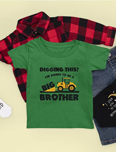 Big Brother Shirt For Toddler Pregnancy Announcements Tractor Shirts For Boys 2T Green #TOP3