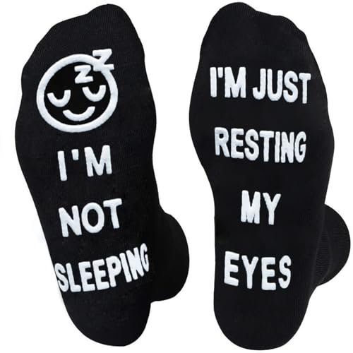 xywlwoer Birthday Gifts for Dad Husband,Funny Socks Novelty Fathers Day Christmas Gifts Stocking Stuffers for Men Women Him, Black-face, One size