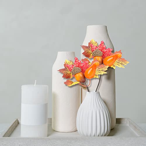 PRETYZOOM 24 peças decorações de folhas de bordo artificiais de folhas de bordo palhetas decorações