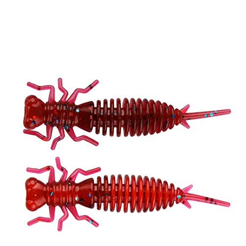 East Rain Dragonfly Larva Silicone Bait, Insect Soft Lure