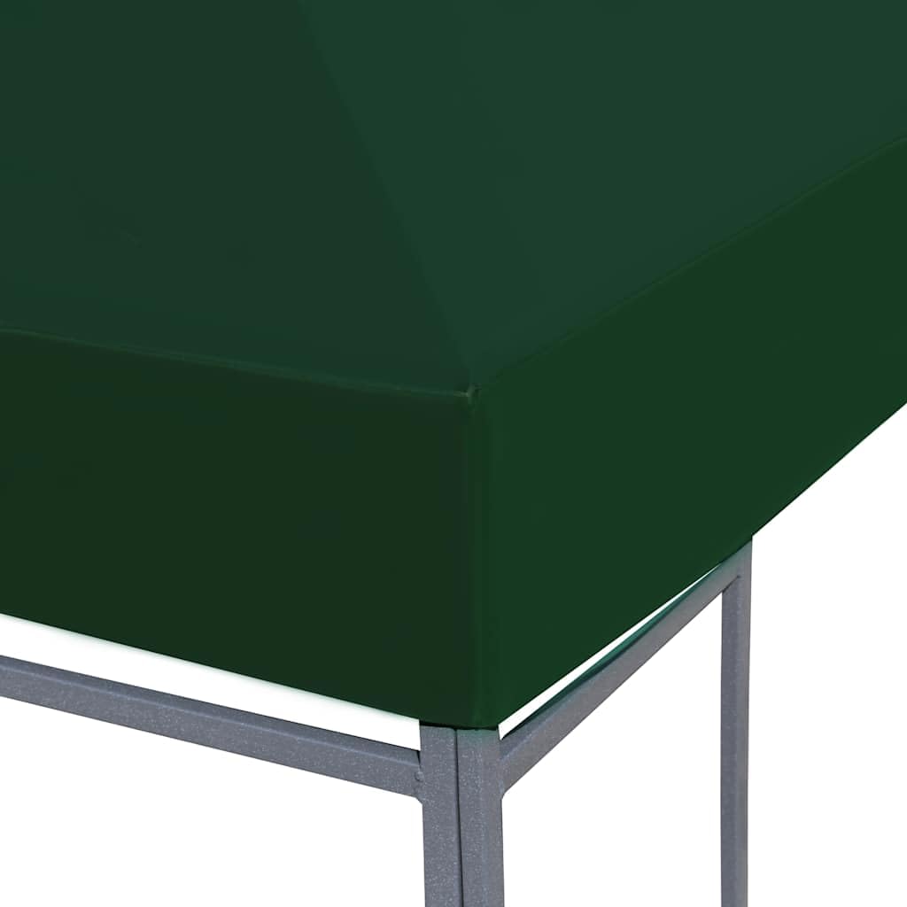 vidaXL Copertura Superiore per Gazebo 310 g/m² 3x3 m Verde