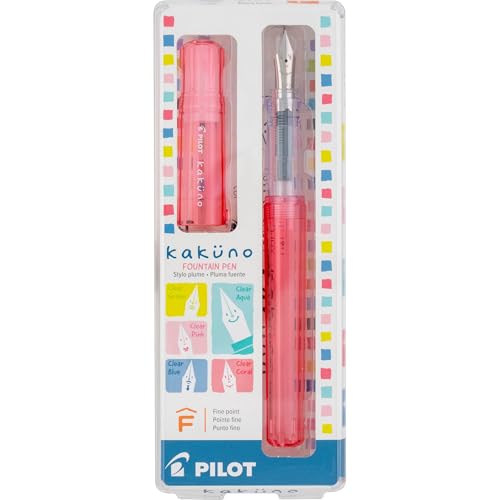 Image of Pilot Kakuno Fountain Pen, Coral Barrel, Fine Nib