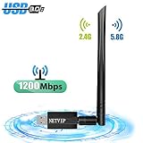 Dual Band WIFI：Dualband-WLAN – 2,4GHz und 5GHz-Band für flexible Verbindung, verbesserte Zusammenarbeit mit dem Dualband-WLAN-Router für schnellere Geschwindigkeit und größere Reichweite