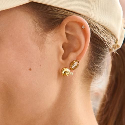 Sport-Themed Statement Earrings, Novelty Stud Earrings for Women, Costume Jewelry2