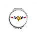 France Flag National Emblem Hand Compact Mirror Round Portable Pocket Glass