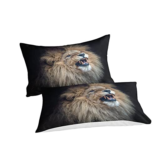 Housse de couette 3D lion de qualité supérieure avec impression textile haute définition - 3