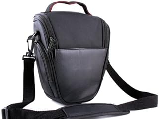 Easy Access Black PU Leather Camera Case for Canon EOS 1300D,1200D,4000D,2000D,100D 200D,800D 750D 700D,80D,77D,70D,7D,SX60, Nikon D3400,D3300,D3200,D7500,D5600,D5500,Panasonic FZ82,Sony HX400 Alpha DSLR