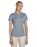 adidas Women's Golf Climalite Basic Performance Pique Polo Zone Black M