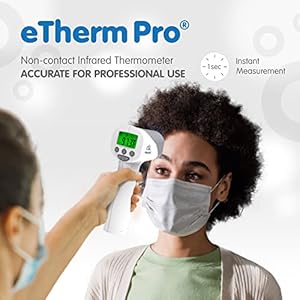   Elepho-eTherm-Pro-Medical-Quality-Non-Contact-IR-Forehead-Thermometer-for-Family-or-Office-Use-Instant-Body-Object-or-Liquid-Readings-Large-LCD-Display-32-Memory-Readings