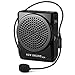 Price comparison product image N74 Black Waistband Voice Amplifier Microphone Speaker Voice Amplifier 15watts Portable for Teachers, Coaches, Tour Guides, Presentations, Costumes, Etc. Built-in Rechargeable Lithium-ion Battery, Music Play Function Supports USB TF Card