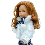  Folk Artesanía Simona Puppe 40 cm Original Modell Lederjacke und Kleid Wolle limitierte Auflage