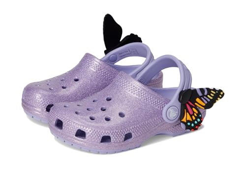 Crocs Unisex Kinder Classic IAM Butterfly Clog T Clog, Mystic Purple, 27/28...