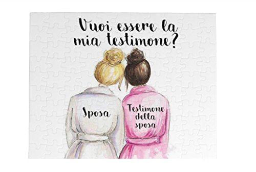 Puzzle formato A4 testimone di nozze