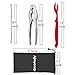 12Pcs Crab Crackers and Tools/Lobsters Nuts Crackers and Picks - 6 Crab Leg Forks 4 Lobsters Shellers, 2 Stainless Steel Seafood Crackers & Storage Bag