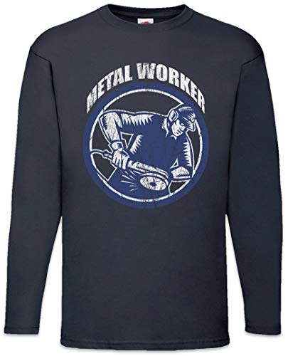 Long Sleeve Metal Worker I T-Shirt en Coton Épais Résistant pour l'Atelier