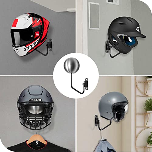image for Magicfour Helmet Holder, Helmet Holder for Bike 180 Degree Rotation He