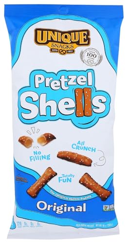 Unique Pretzels - Original Pretzel Shells, Homestyle Baked, Vegan, Certified OU Kosher and non-GMO, 10 Ounce Bag