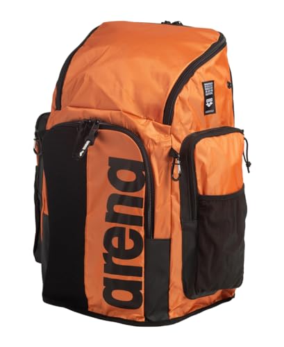 Image of ARENA Spiky III Backpack 45 Swimming Athlete Sports Gym Rucksack Large Training Gear Equipment Swim Bag for Men and Women, 45 Liters, Orange