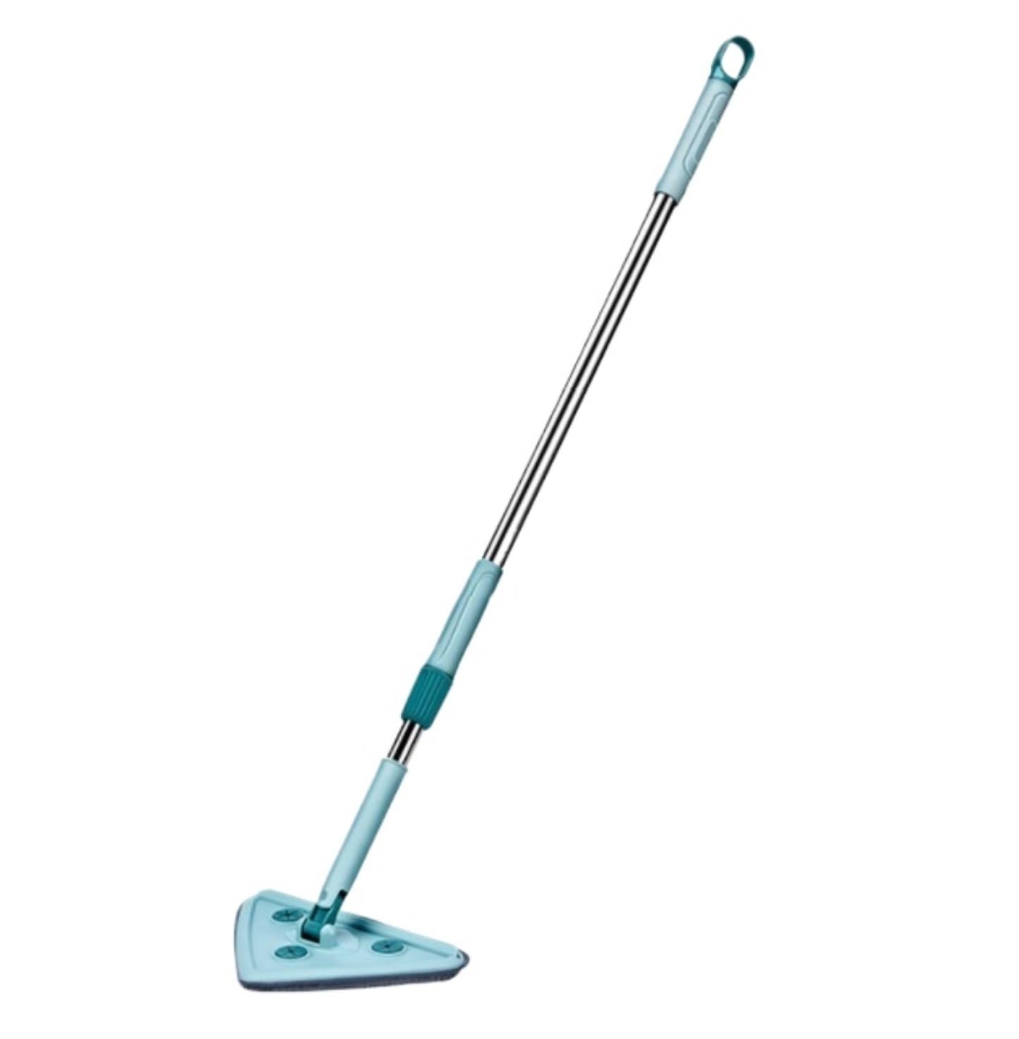 Fregona Fregonas para Limpiar Suelos Fregona Triangular Telescópica para Limpieza De Cristales, Techos, Coches, Escobilla Goma para Paredes Limpieza Suelo