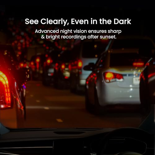 Image of OTEK Car Dash Camera Front Position 1296P HD Recording 140 Degree Wide Angle Lens WiFi Mobile App G Sensor Loop Recording Supports 128GB TF Card