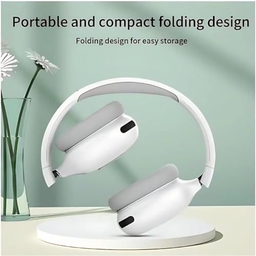 Image of Max Pro Wireless Over-Ear Headphones, Bluetooth 5.0, Up to 30 Hours Battery, Built-in Microphone, 3.5 mm Audio Jack, Foldable Adjustable Headband