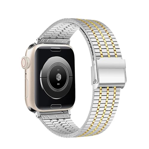 Bracelet en acier inoxydable SCRUBY élégant pour Apple Watch Ultra 2 et Series 10