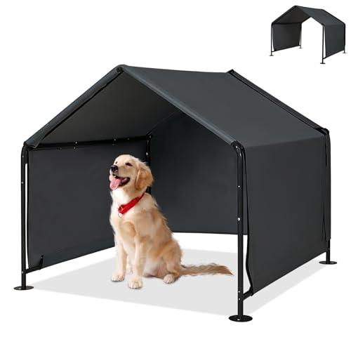 LitaiL Outdoor Dog Kennel Sun Rain Canopy Shelter