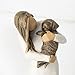 Willow Tree Adorable You (Dark Dog), A Joyful Friendship, Expresses Relationship with a Much-Loved Pet Dog, Sculpted Hand-Painted Figure