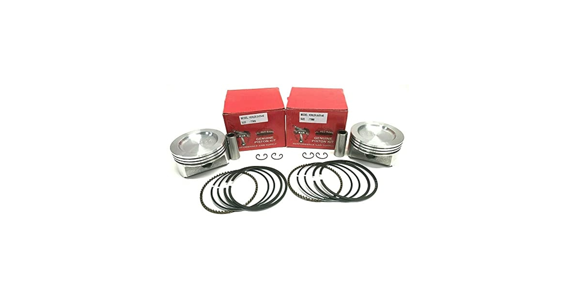 Amazon.com : 2 Sets Standard Pistons with Rings Compatible