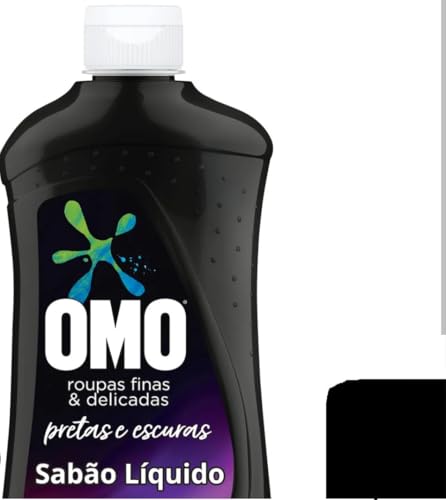 OMO Sabão Líquido para Roupas Finas e Delicadas, Pretas e Escuras, Limpeza Profunda