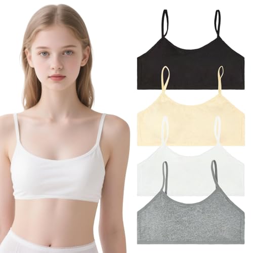 Soutien-gorge de sport fille sans fil maintien modéré coton